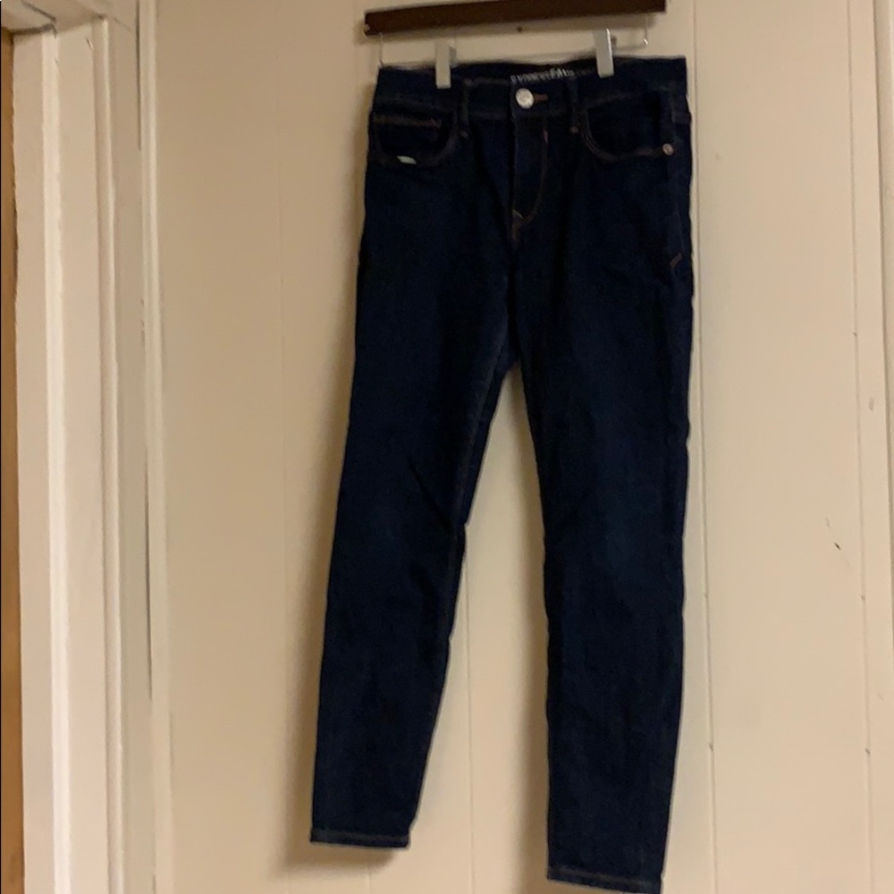 Dark blue jeans